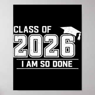 Abschlussklasse 2026 Ich Bin Fertig Grad Student Poster