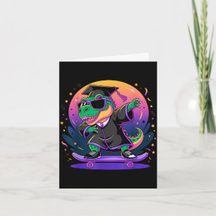 Abschlussklasse 2026 Jungs Jungen Abschluss T-Rex Karte