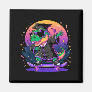 Abschlussklasse 2026 Jungs Jungen Abschluss T-Rex  Magnet