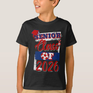 Abschlussklasse 2026 Senior-Fußballspieler Abitur T-Shirt
