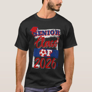 Abschlussklasse 2026 Senior-Fußballspieler Abitur T-Shirt