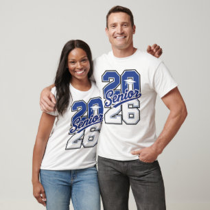 Abschlussklasse 2026 Senior Stolz Typografie T-Shirt