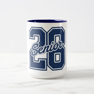 Abschlussklasse 2026 Senior Stolz-Typografie  Zweifarbige Tasse