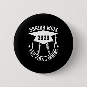 Abschlussklasse 2026 stolz Softball-Mama die letzt Button