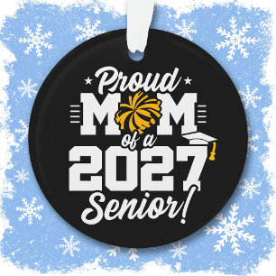 Abschlussklasse 2027 Abitur Cheer Stolz Mama Ornament