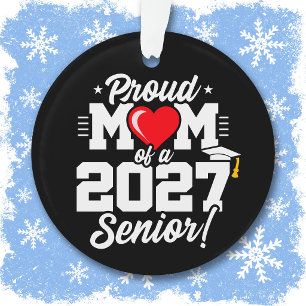 Abschlussklasse 2027 Abitur Stolz Herz Mutter Ornament