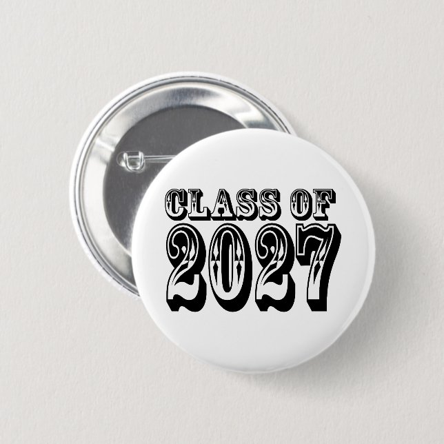 Abschlussklasse 2027 Abschlussfeier Button (Vorne & Hinten)