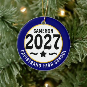 Abschlussklasse 2027 Foto-Abschlussfeier Keramik Ornament