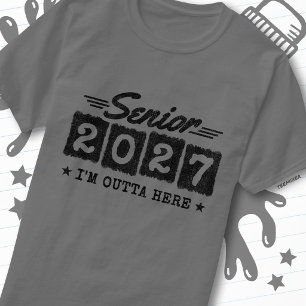 Abschlussklasse 2027 Retro-Abschluss T-Shirt