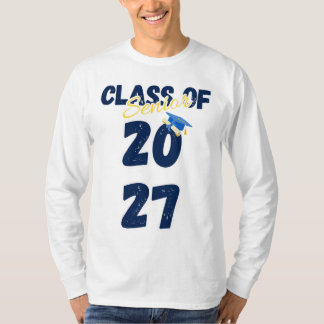 Abschlussklasse 2027 Retro-Typografie T-Shirt