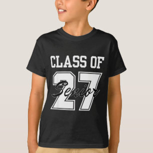 Abschlussklasse 2027 Senioren Rücken T-Shirt