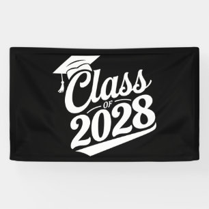 Abschlussklasse 2028 Stolzer Absolvent Abschlussfe Banner