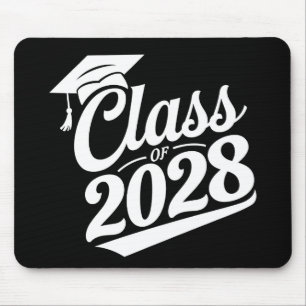 Abschlussklasse 2028 Stolzer Absolvent Abschlussfe Mousepad