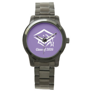 Abschlussklasse 20?? PURWHT Benutzerdefiniertes Ja Armbanduhr