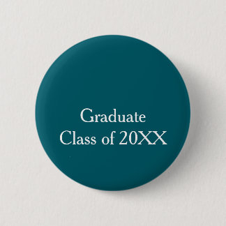 Abschlussklasse 20XX Türkis Gratulation Jahresname Button