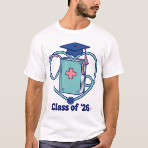 Abschlussklasse 26 Krankenpfleger-Abschluss Stetho T-Shirt