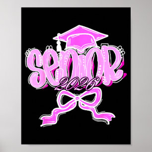 Abschlussklasse Coquette Pink Poster