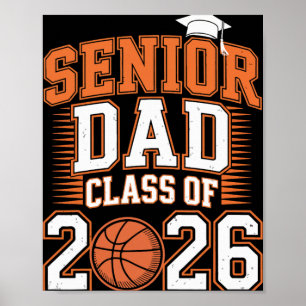 Abschlussklasse Senior Dad Cl von 2026 Absolvent B Poster