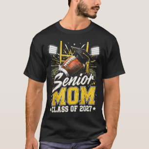 Abschlussklasse Senior Mom 2027 Football-Abschluss T-Shirt