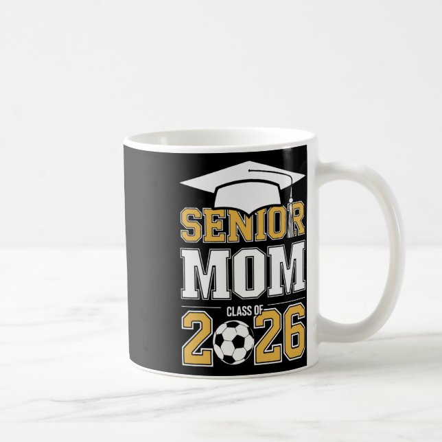 Abschlussmutter Cl Von 2026 Absolvent Fußball 2026 Kaffeetasse (Rechts)
