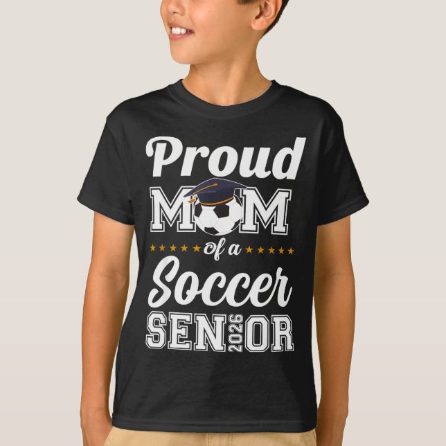 Abschlussmutter Kl. 2026 Fußballmutter-Abschlussfe T-Shirt (Vorderseite)