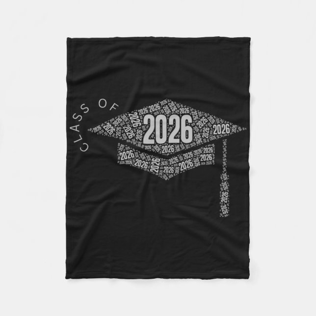Abschlussmütze Cl von 2026 Fleecedecke (Vorderseite)