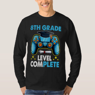 Abschlussniveau 8. Klasse Vollständiger Gamer 2023 T-Shirt