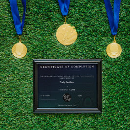 Abschlusszeugnis Moderner Schwarzer Maskulin