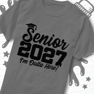 Abschlusszitat für die Abschlussklasse 2027 T-Shirt