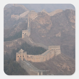 Abschnitt Jinshanling, Große Mauer der China Quadratischer Aufkleber