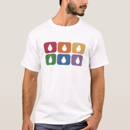 Abschreckung. Regenbogen. T-Shirt