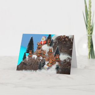 Abschüssige Erregung! Feiertagskarte