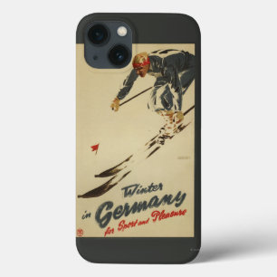 Abschüssiger Skifahrer - Sportund VergnügenPromo iPhone 13 Hülle