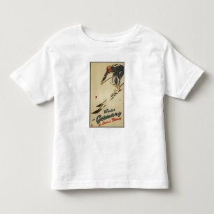 Abschüssiger Skifahrer - Sportund VergnügenPromo Kleinkind T-shirt