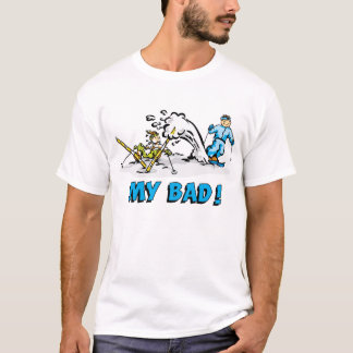 Abschüssiges Schnee-Skifahren T-Shirt