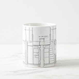 Absecon Leuchtturm-Plan Kaffeetasse