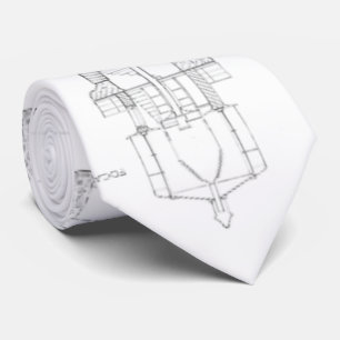 Absecon Leuchtturm-Plan Krawatte