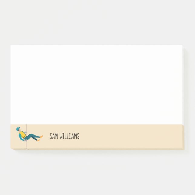 Abseilen Post-it Klebezettel (Vorderseite)