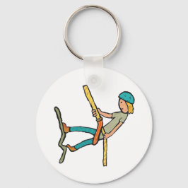 Abseiling Schlüsselanhänger