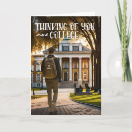 Abseits der Uni denken Sie an Ihren männlichen Sch Karte