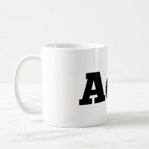 Absence tasse de café de cire/de "AoW" de logo