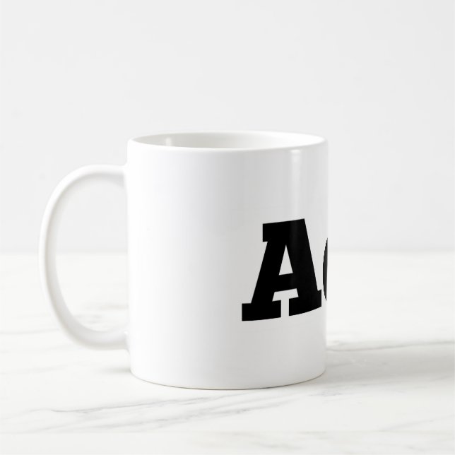 Absence tasse de café de cire/de "AoW" de logo (Gauche)