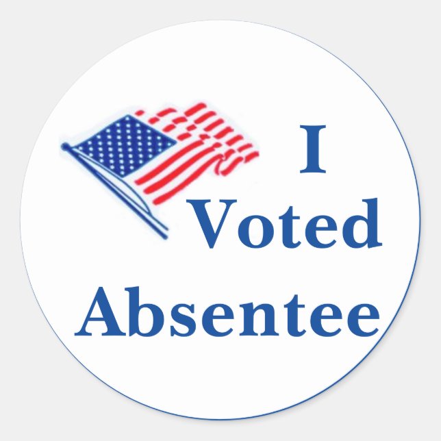 Absentee Voter Sticker (Vorderseite)