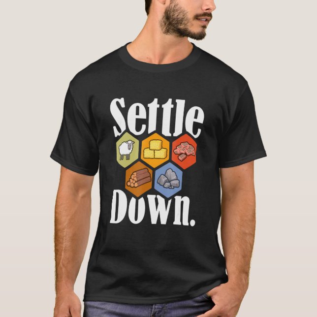 Absetzen der Spielabend längste Siedler T-Shirt (Vorderseite)