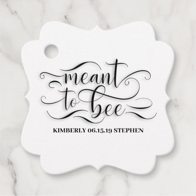 Absicht, Honig zu sein Geschenkanhänger (Vorderseite)