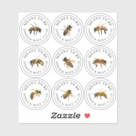 Absicht zu sein Mini Honey Jar Bee Labels Hochzeit