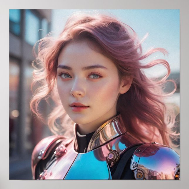 Absichtssehen und verschwommener Hintergrund Poster (Vorne)