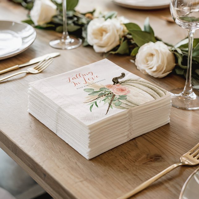 Absinken in Liebe mit kinderfarbenem Kürbispink Serviette (Von Creator hochgeladen)