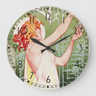 Absinth Robette Große Wanduhr
