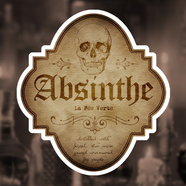Absinthe Apothecary DC Aufkleber (Von Creator hochgeladen)